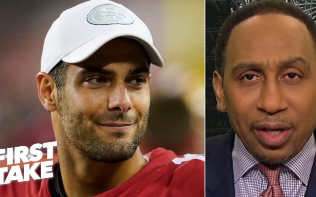 Stephen A. picks the 49ers to beat Aaron Rodgers & the Packers 35-27 | First Take