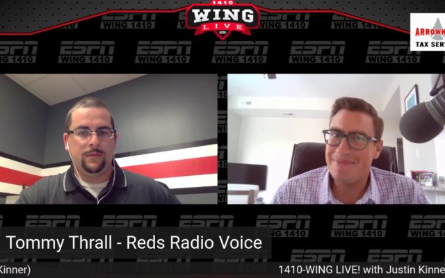 Reds Radio voice Tommy Thrall talks Reds Opening Day with Justin Kinner (1410-WING LIVE!)
