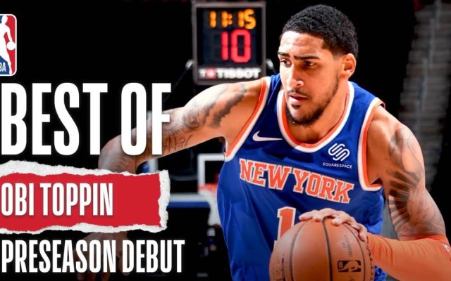 The Best Of Obi Toppin’s NBA Pre-Season Debut with the New York Knicks