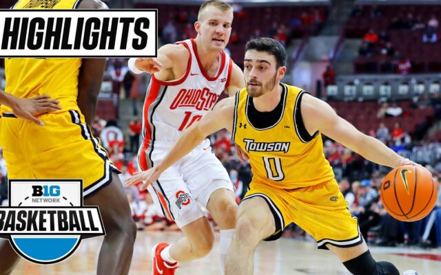 Towson at Ohio State | Big Ten Men’s Basketball | Highlights | Dec. 8, 2021